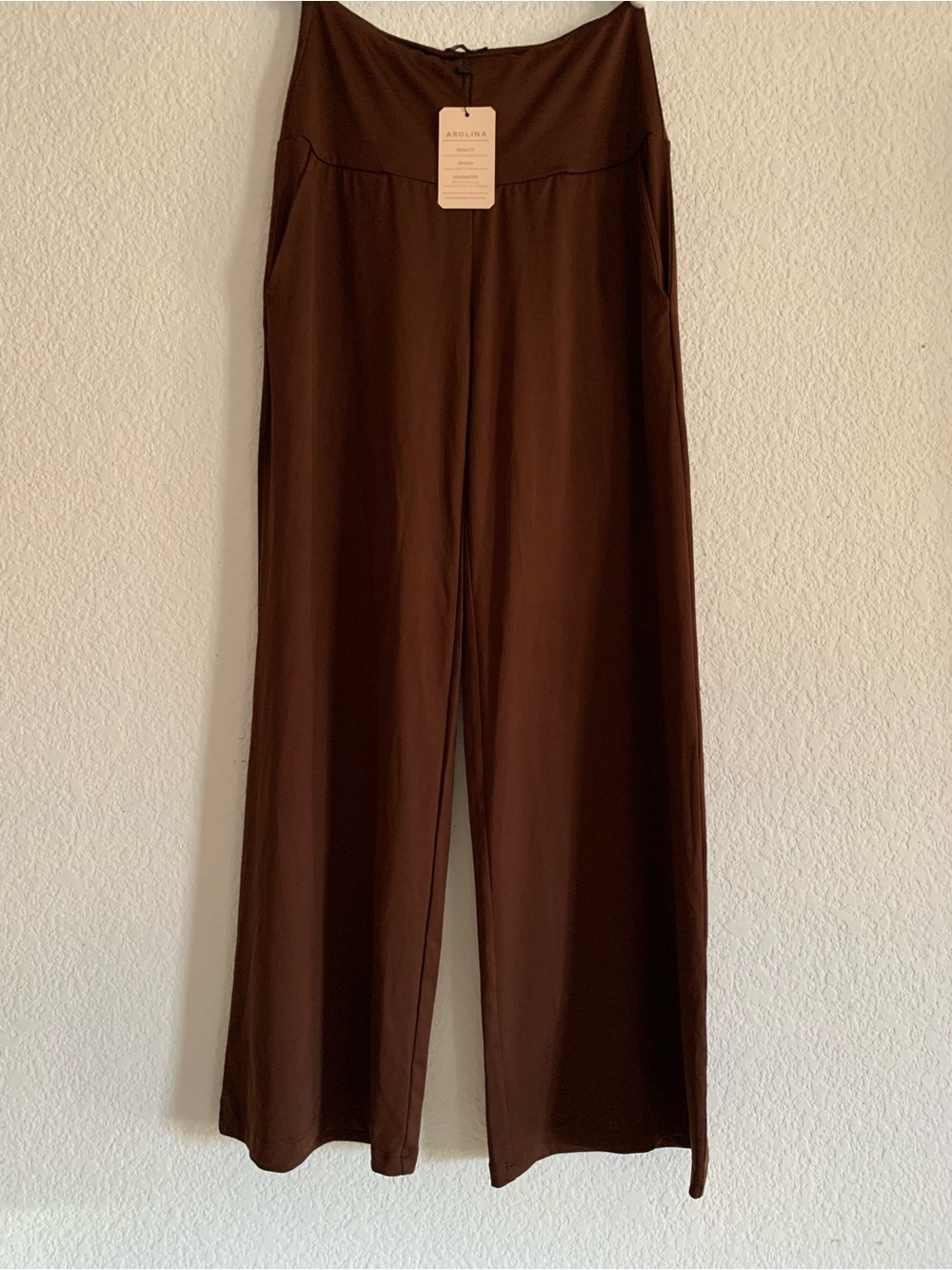 Arolina Wide Leg Pants in Dark Brown